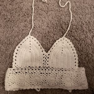 A knitted bralette